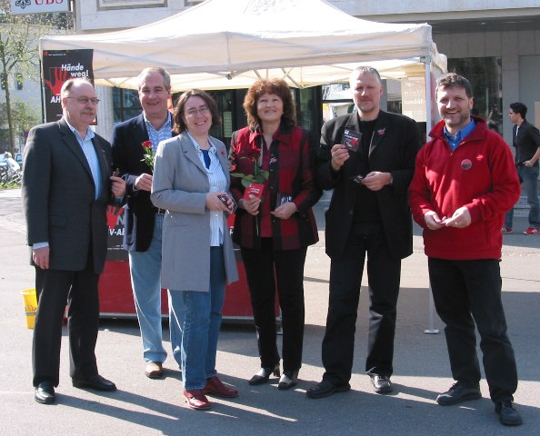 [Bild] Standaktion in Solothurn mit 